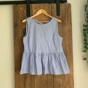 Express babydoll adjustable back tank top